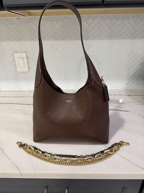 Coach Brooklyn Shoulder Bag 28 w/Triple Chain Strap